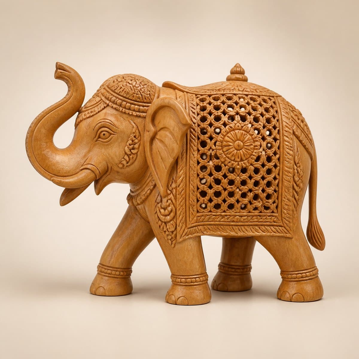 Carved Jhule Elephant